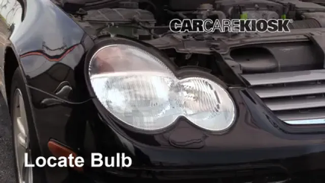 2003 Mercedes-Benz C230 Kompressor 1.8L 4 Cyl. Supercharged Coupe (2 Door) Luces Luz de carretera (reemplazar foco) 